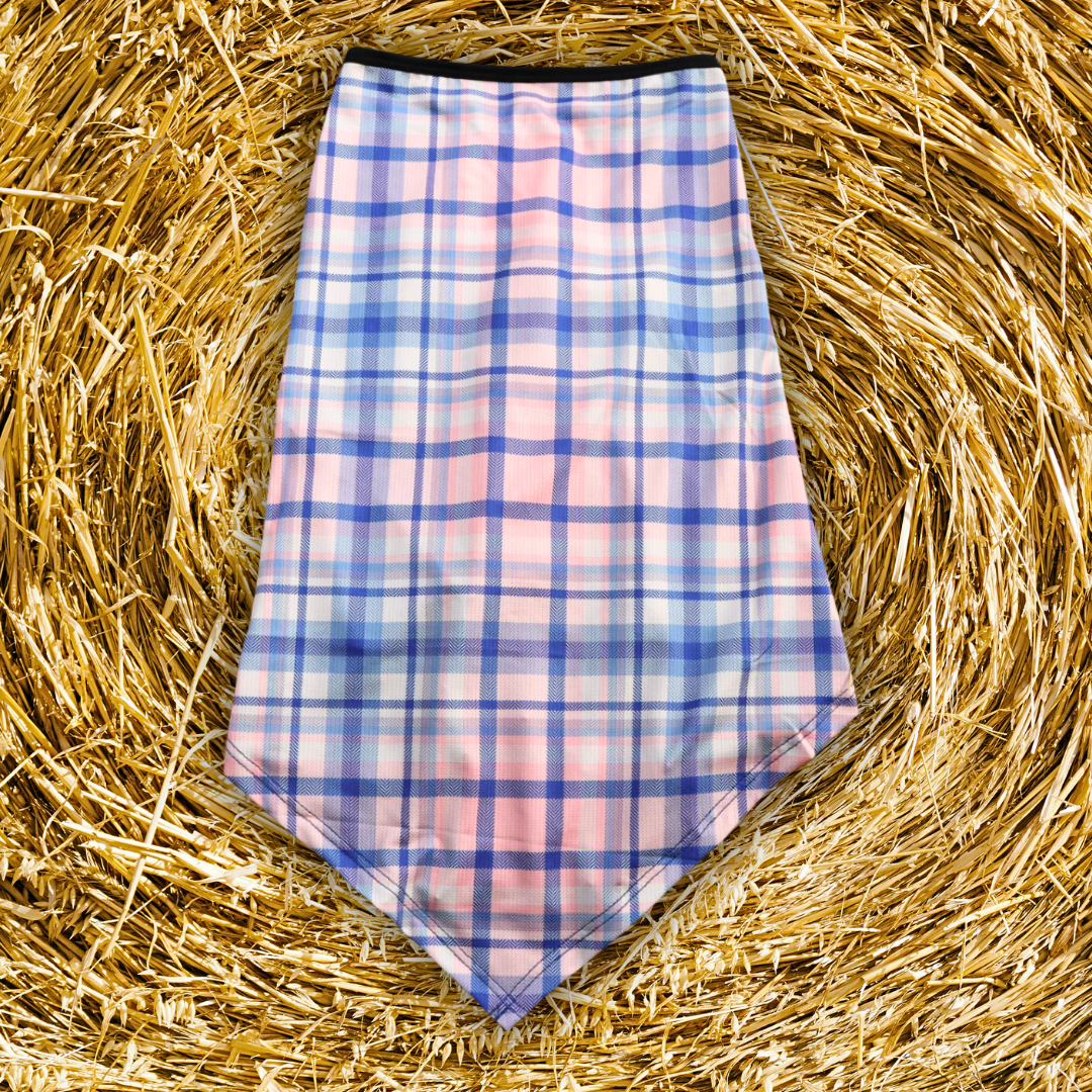 UPF50+ V-Neck Face Mask Scarf - Patterned