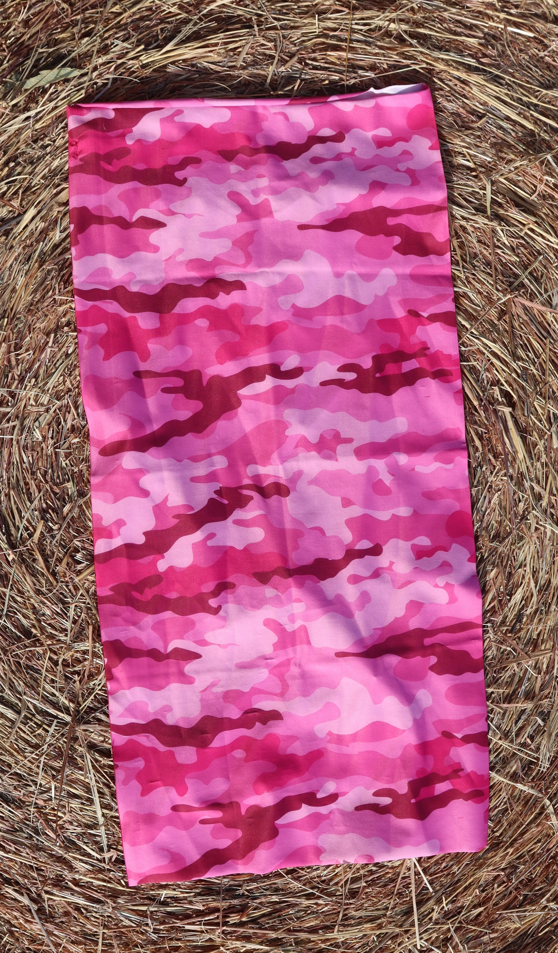 UV Protection Tube Scarf - Pink Camouflage 2